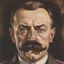 Placeholder: a portrait of a man with adolfahitler moustache