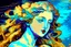 Placeholder: colourful digital painting of beautiful aphrodite, in the style of hokusai and van gogh