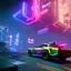 Placeholder: photo quality, unreal engine render, highest quality, vivid neon colors, volumetric lighting, cyberpunk 2077, deep colors in a dark setting background, post-apocalyptic,