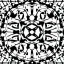 Placeholder: Line art. Fine lines. Black and white Sacred geometry. Pattern. circles. Rotate. Fractal. Kaleidoscope