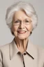 Placeholder: Portrait of an 76 year old democratic female president from Illinois. She has white hair and brown eyes. She looks professional