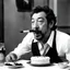 Placeholder: Serge Gainsbourg participate au meilleur pâtissier 2020, his cigarette in the mouth and a bottle of rhum for his dessert un épais baba au rhum