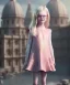 Placeholder: Elle fanning toddler, full body, city background