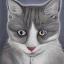 Placeholder: Portrait of an anthropomorphic cat