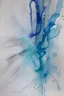 Placeholder: Abstract wet watercolour, grey blue