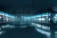 Placeholder: equirectangular projection grid of a futuristic bladerunner cyberpunk trainstation in the rain at night, volumetric lighting 4k spherical panorama realityengine photorender hyperdetailed cinematic