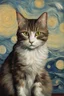 Placeholder: Porträt einer Katze von Van Gogh