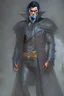 Placeholder: a tall, imposing Vampire, with broad shoulders and massive arms, Long, black hair, a nose that curves down like a vultures beak, a large, square chin with a large impression denting the center of it, extremely pale skin, dark, evil eyes, wearing a black leather jacket and pants with a black high collared leather cape, realistic lighting, Very accurate, full body portrait, eyes looking directly into the camera in dark dramatic lighting, realistic, photorealism, 4k, HD, Ultra-HD,