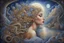 Placeholder: Moonlight. Detailed. Oil painting on canvas. Josephine Wall, Catherine Abel style