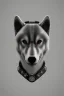 Placeholder: silver steampunk husky gamer logo tambs