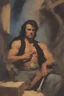 Placeholder: a full color facial self portrait of Frank Frazetta by Frank Frazetta