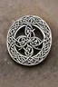 Placeholder: circular celtic knotwork brooch