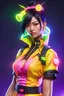 Placeholder: vietanamese woman wearing a neon from valorant like outfit with electric powers,vietnamese culture on her design,hunter x hunter style,bleach style,jojo style,Street Fighter Style,Mortal Kombat Style, Tekken Style,urbancore, Kof Style,league of legends style,gen x soft club style,one piece style,2000s Cartoon Style,adult swim style,vaporwave,Killer Instinct Style,Final Fantasy Style,todd Mcfarlane Style,mike mignola style