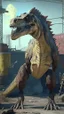 Placeholder: dinosaur in fallout 4 setting