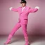 Placeholder: John Cleese with massive muscles in a pink battlesuit pink gloves and pink high heel boots. The Ministry of Silly Walks.