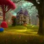 Placeholder: rambling, Victorian house made of gingerbread and vibrant candy, cotton candy trees and felt grass, 8k resolution, centered, high-quality, ultrafine-detail, digital art, detailed matte, volumetric lighting, illustration, 3D octane render, brian froud, howard lyon, greg rutowski, George Grie