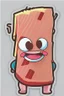 Placeholder: Bacon cute cartoon character sticker