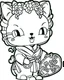 Placeholder: outline art for real Hello Kitty coloring page, Japanese manga style, cartoon style, cute face, white background sketch style, full body is a must, only use outline, clean line art, no shadow, bold outline