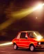 Placeholder: fiat 126p, city. high speed. bokeh. lens flare. warm lights. high detailed