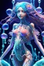 Placeholder: high quality, highly detailed, 8K Ultra HD, Girl made of water, water in the shape of an Girl, Same quality as images using Leonardo.Ai's Alchemy Dynamic, Quality images using Alchemy Dynamic, luminism, 3d render, octane render, Isometric, awesome full color,.bones. A jellyfish Cosmic robot .Fantasy, perfect anatomy, fantasy, vibrant digital art professional award winning masterpiece, oil on canvas Atmospheric extremely detailed Josephine Wall