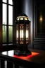 Placeholder: gaming table lamp inspired by palace, modern design,