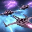 Placeholder: podracer concept, big engines, purple lightning, Fast racing, motion blur