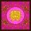 Placeholder: pink lotus, Oriental hand drawn lotus with Chinese background. Abstract art template with gold element