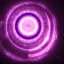 Placeholder: Black sun with Galactic spiral, Elemental God of power horoscope, Great Huge Violet fluorescent gate surrounding earth, wavering pools of reflective purple bright stars spiraling small comets in space, keeper of hidden