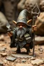 Placeholder: halfling hobbit priest thief, and Gnome half goblin invention, winning prize at gnome convention,