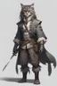 Placeholder: tall male grey Norwegian forest cat tabaxi pirate rogue dnd