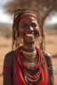 Placeholder: A maasai lady with traditional ornaments and smiling. Should be realistic and 8K