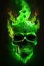 Placeholder: demonic skull in green fire