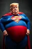 Placeholder: a thoroughly confused and morbidly obese donald trump dressed as superman