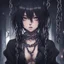 Placeholder: dark anime girl with a chains