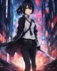 Placeholder: A girl, straight from the realms of anime and manga. Sword Art Online vibes, but with a twist. A psychological thriller set in a virtual world. A skilled assassin trapped in a game, forced to confront her own desires and fears. Mix in a touch of mystery, a hint of romance, and a dash of danger. Yes, that's it. The perfect prompt is forming in my mind.