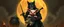Placeholder: bad ninja wolf carrying a lovely scared wtf are you up to, pig girl with dress under his arms, big cauldron in the background in the style of escher and fallout 4