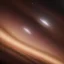 Placeholder: view of the andromeda galaxy from spaceship