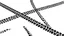 Placeholder: crisscrossing tire tracks, black on white vector
