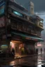 Placeholder: Highly detailed concept art. Cyberpunk Segovia, Spain