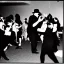 Placeholder: Old Creepy photo of new years eve rave cats dancing