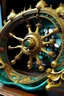 Placeholder: The Helm of the Dragon Queen is a fabulously gilded steering wheel adorning one of the finest pirate ships in the world but she was crippled during a battle and the magical wheel lost in the aqua depths