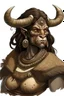 Placeholder: minotaur woman inuit brown