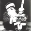 Placeholder: Father Christmas alien old photo