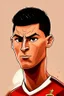 Placeholder: Cristiano Ronaldo Portuguese football player cartoon 2d