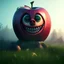 Placeholder: Scarry horrific apple,Epic,unreal engine 5, 8k resolution, photorealistic, ultra detailed