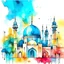 Placeholder: ramadan kareem mosk watercolor