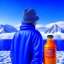 Placeholder: A juice producer wears FANTA a hat found in the place of nature in the Eskimo and in the back there are snowy icebergs HIGH DESIN IN . 8K . REALISTIC .HIGH RESLOLUTION...V4..AR 2.3