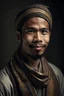 Placeholder: 30-year-old man with a handsome Indonesian face wearing an Islamic sarong and peci