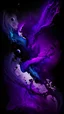 Placeholder: picture of a liquid galaxy with purple, blue, magenta and black intermixed