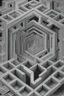 Placeholder: hexagon chrome labyrinth featuring demilich in the style of escher, 8k, trending art